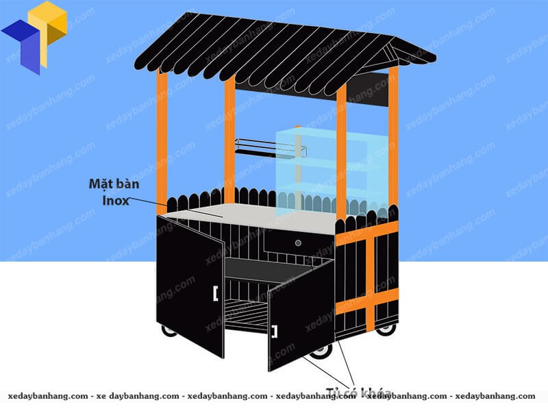 xe đẩy bánh mì hà nội