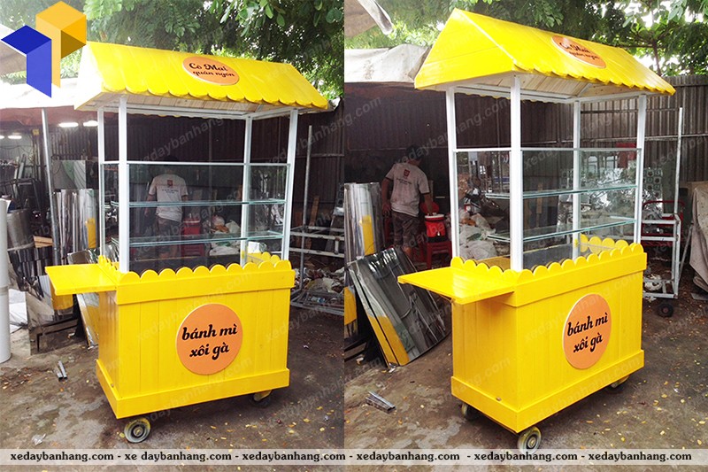 bán xe gỗ bánh mì xôi