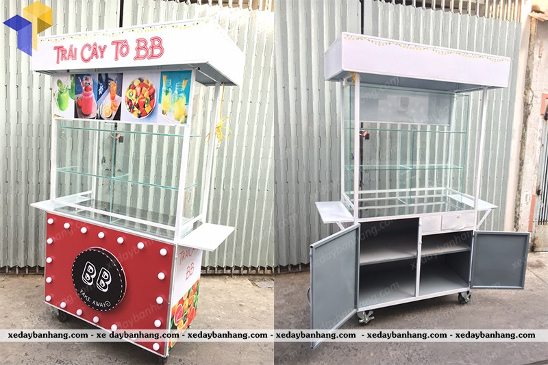 thiết kế xe bán trái cây tự chọn