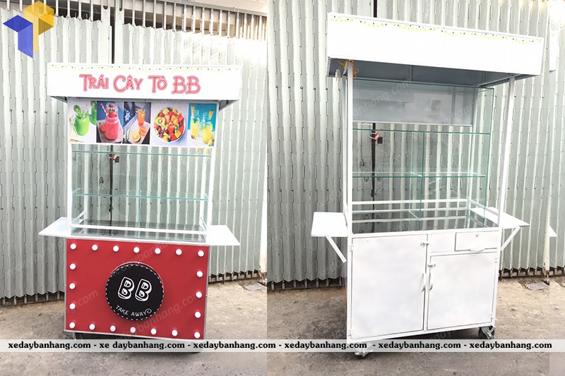 mẫu xe bán trái cây tự chọn