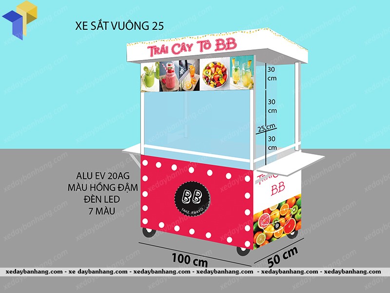 xe bán trái cây tự chọn hcm