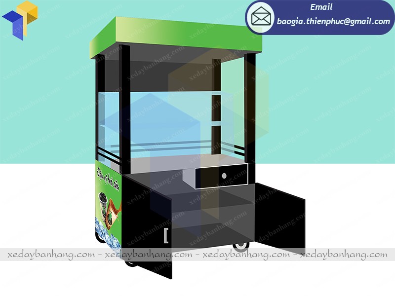 xe bán trà sữa ía re