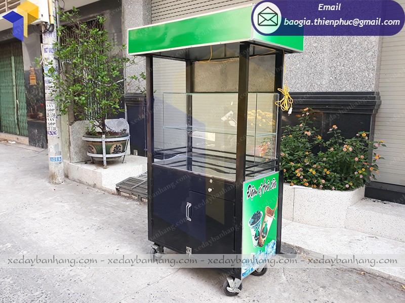 tủ bán trà sữa đep