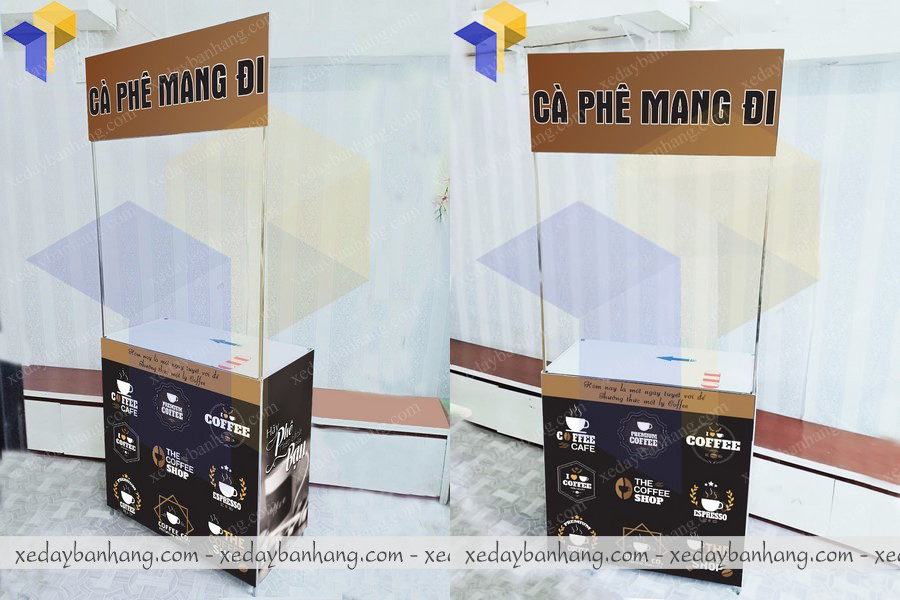 làm quầy sampling đẹp