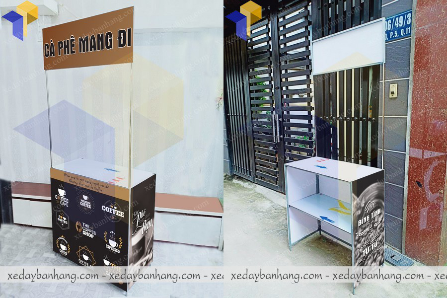 mẫu booth sampling đẹp