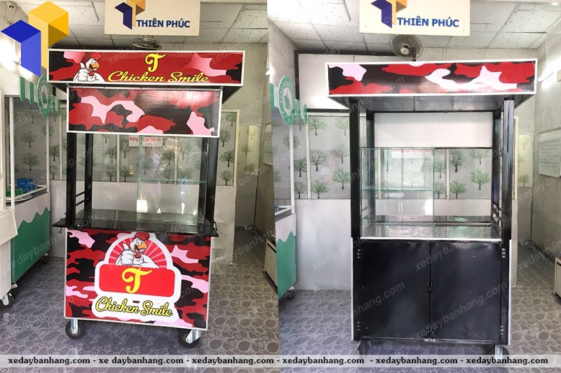 đóng xe bán gà rán đường phố