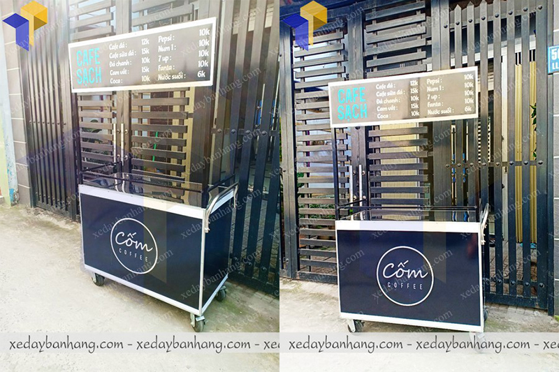 bán xe đẩy bán cà phê dạo