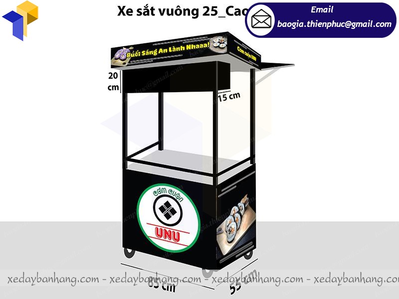 thiết kế xe bán thức ăn nhanh