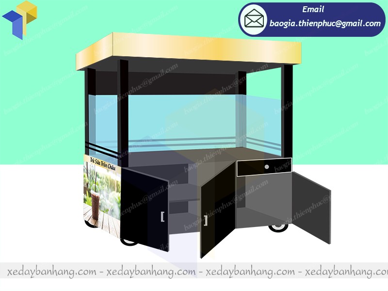 xe trà sữa take away đẹp