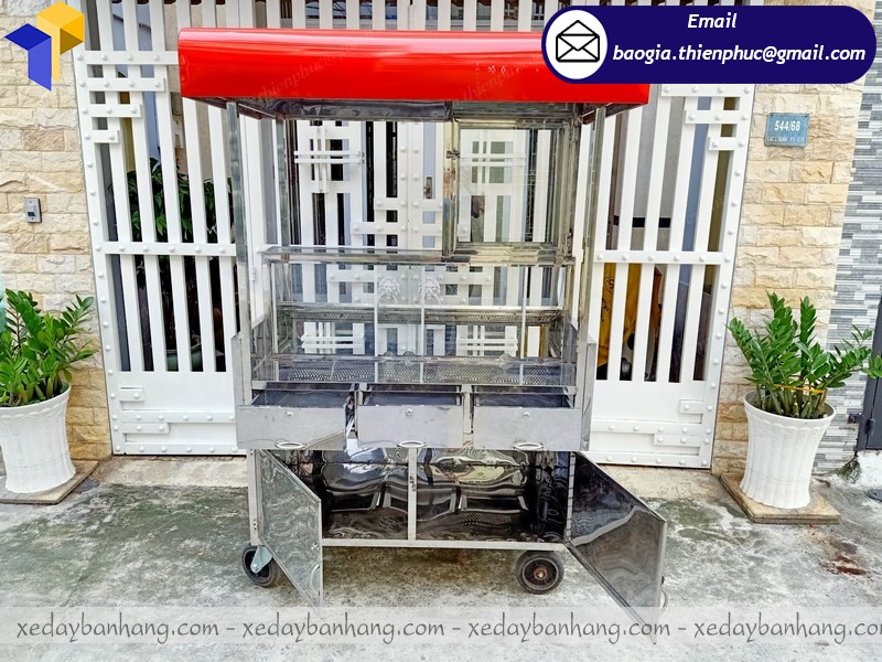 giá tủ inox bán thức ăn