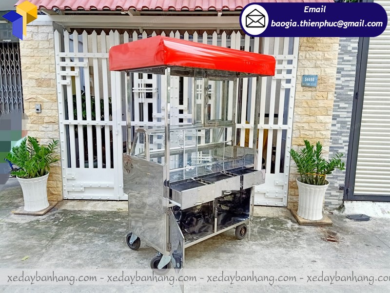 tủ inox bán thức ăn nhanh