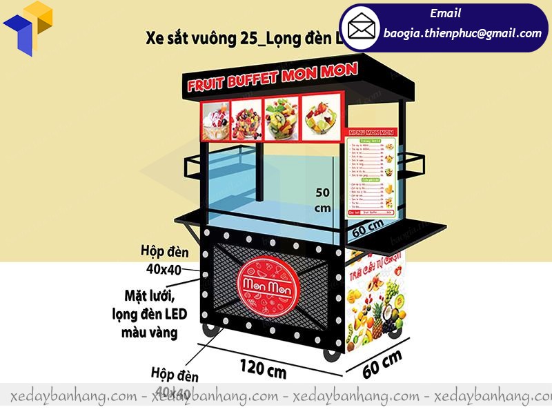 xe sắt bán sinh tố