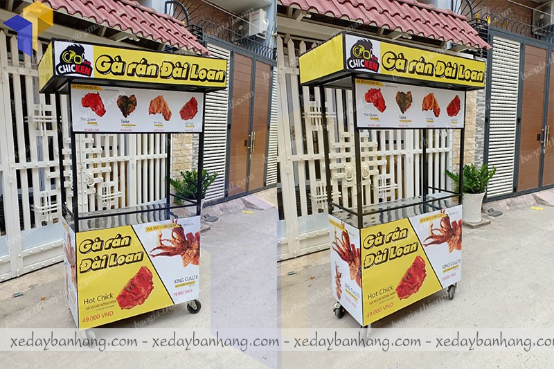 xe đẩy bán gà rán quận 5