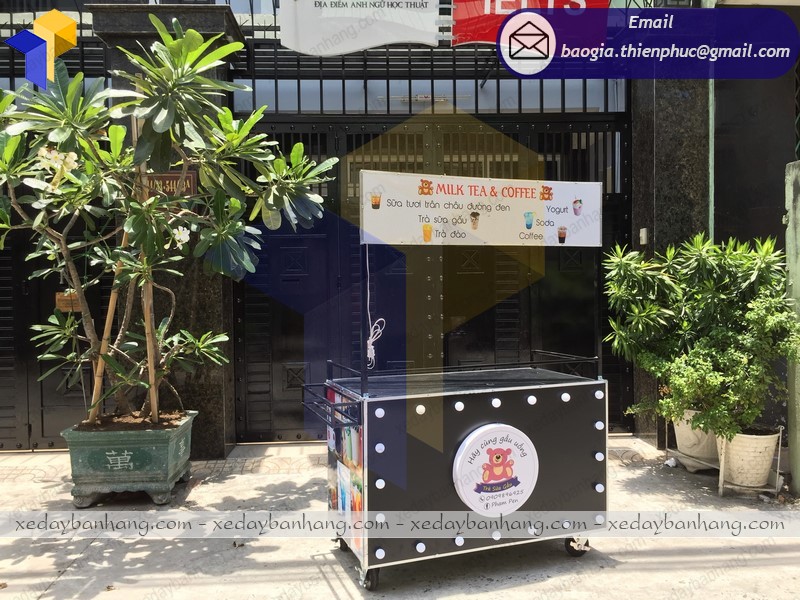 xe bán trà sữa lưu động