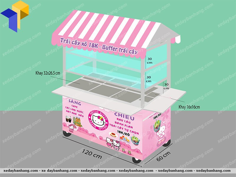 xe bán trái cây lưu động