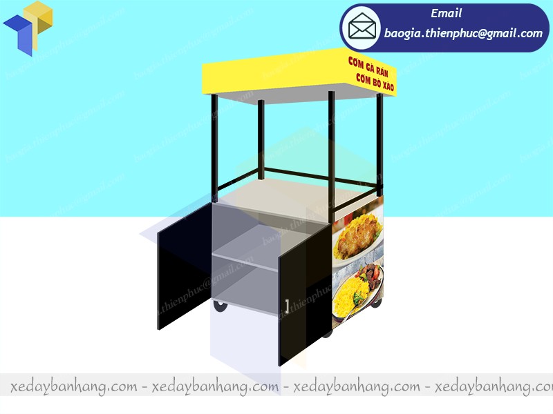 tủ bán gà rán lưu động
