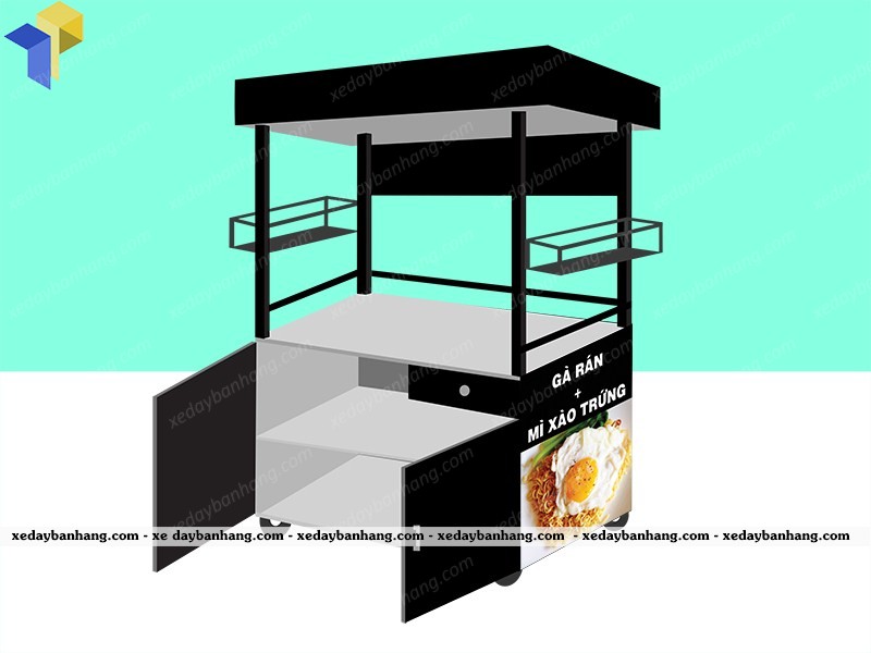xe đẩy thức ăn dạo cần thơ
