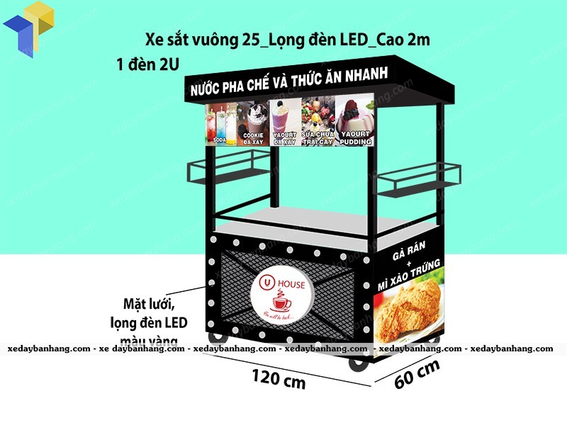 xe đẩy thức ăn dạo hcm