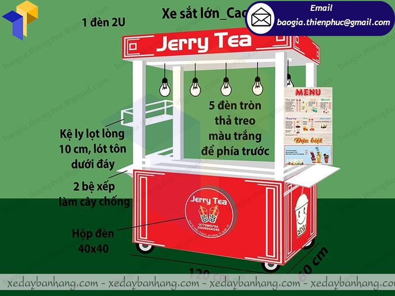 mua quầy bán trà sữa đẹp ở đâu