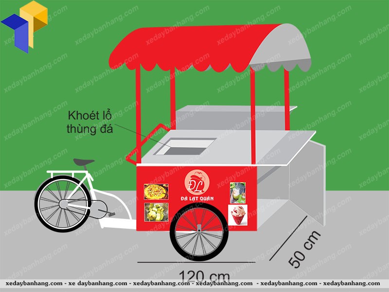 xe đạp bán thức ăn vũng tàu