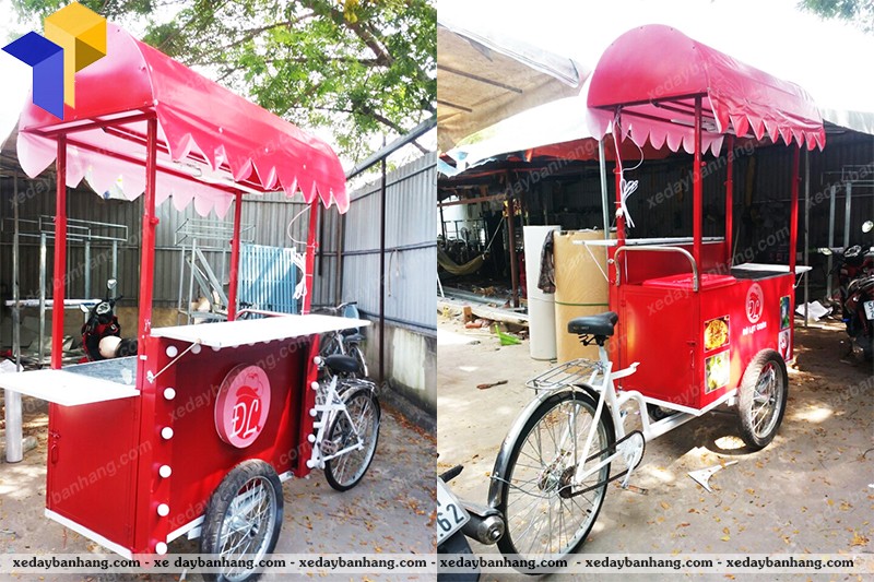xe đạp bán kem lưu động