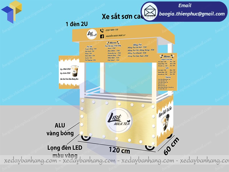 xe trà sữa lưu động