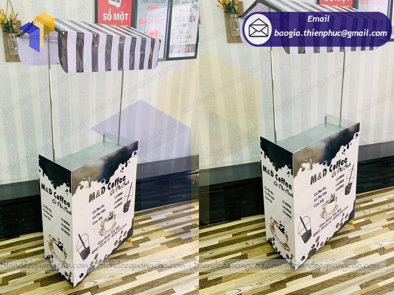 làm quầy bán cafe lắp ráp đẹp
