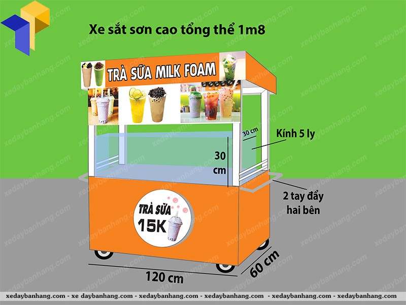 chuyên thiết kế xe trà sữa