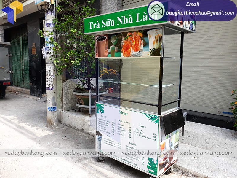 tủ bán trà sữa đẹp
