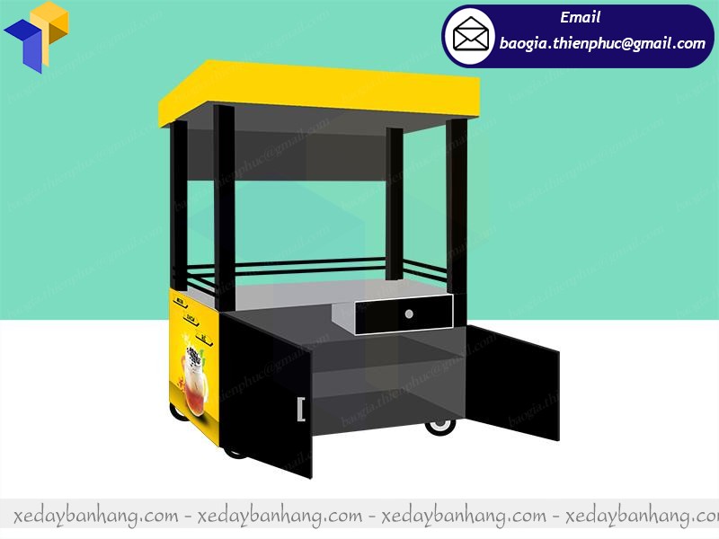thiết kế tủ bán thức ăn nhanh