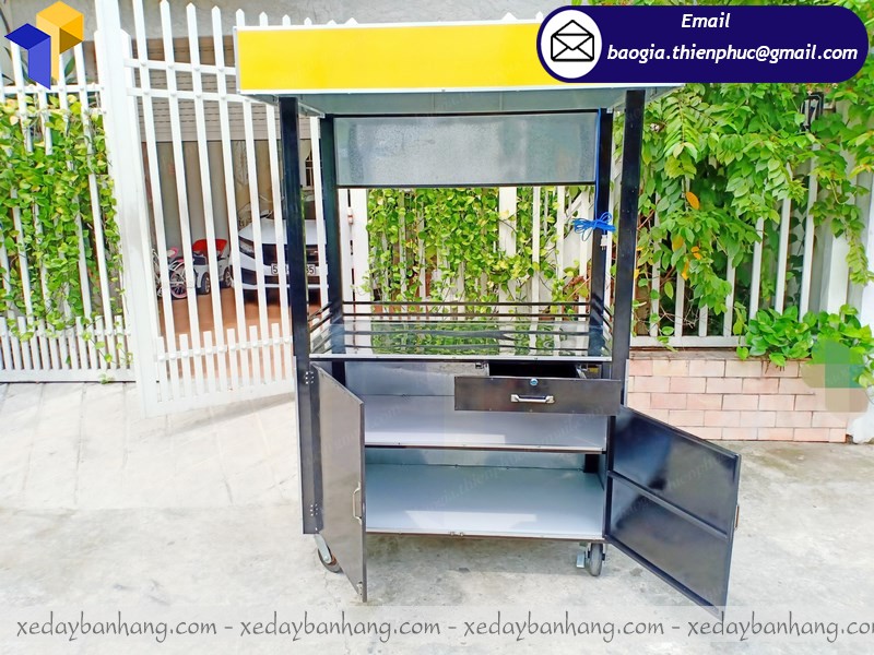 thiết kế xe đẩy bán thức ăn