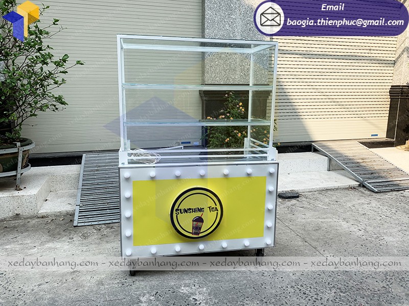 quầy bán trà sữa lưu động