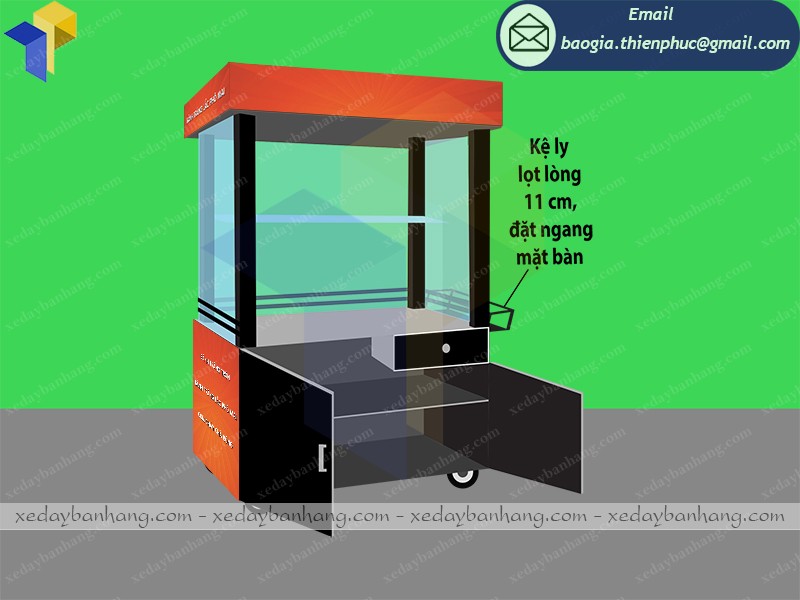 thiết kế xe bán thức ăn nhanh
