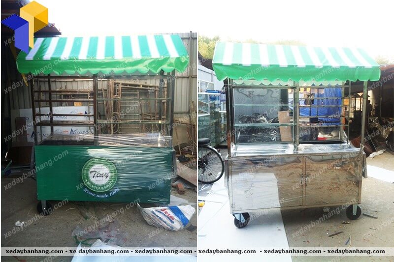 xe đẩy bán trái cây vũng tàu