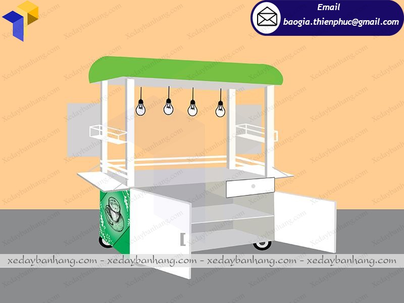 hình ảnh tủ bán trà sữa