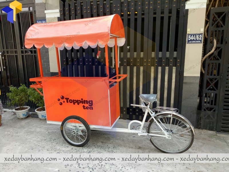 đóng xe đạp bán trà sữa