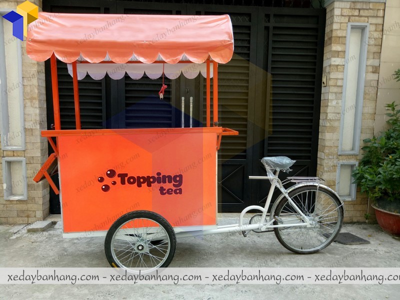 xe đạp trà sữa lưu động