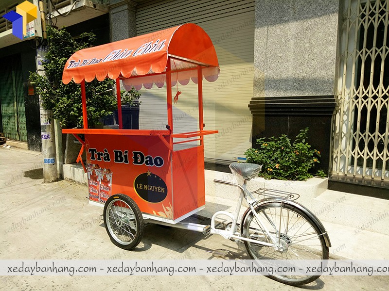 mãu xe đạp bán trà bí đao đẹp
