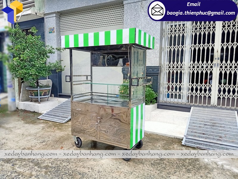 hình ảnh tủ inox bán trà sữa