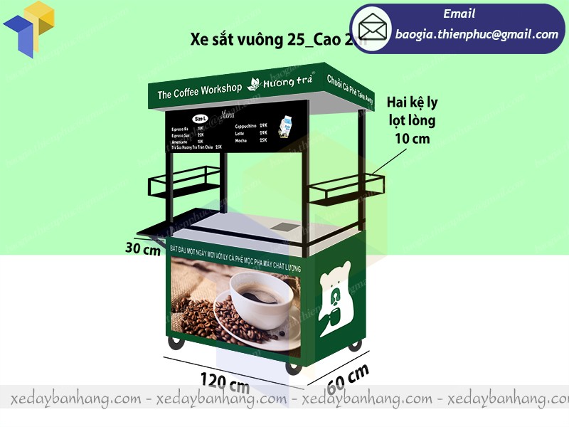 xe cà phê pha máy hcm