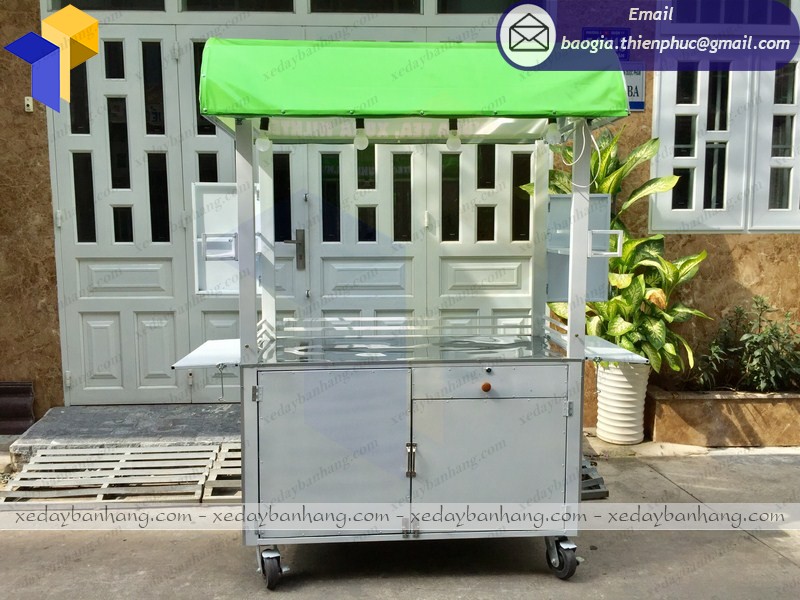 tủ bán trà sữa lưu động