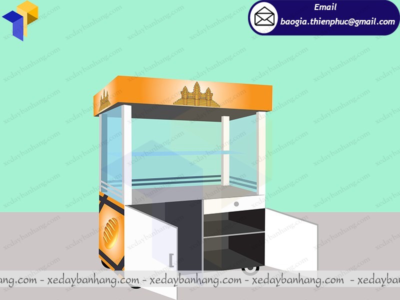 quầy tủ bán bánh mì