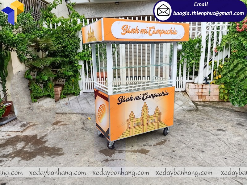 tủ bán bánh mì chả cá giá rẻ
