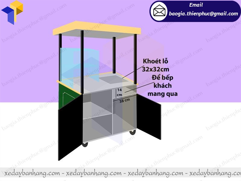 đặt quầy bán bánh mì ở đâu