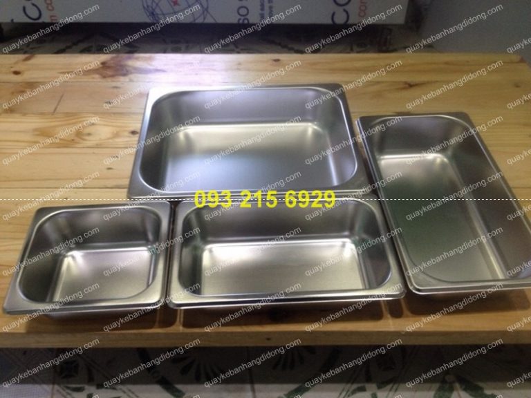 Khay inox 304 không nhiễm từ, luôn sáng bóng, đảm bảo an toàn thực phẩm