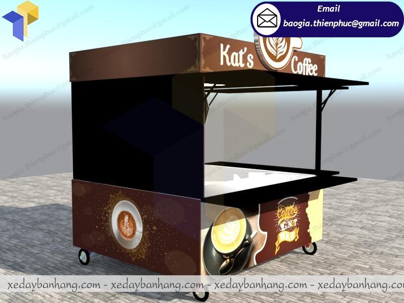 thiết kế kiot bán cà phê giá rẻ