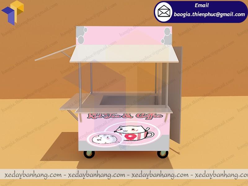 kiot bán trà sữa đẹp