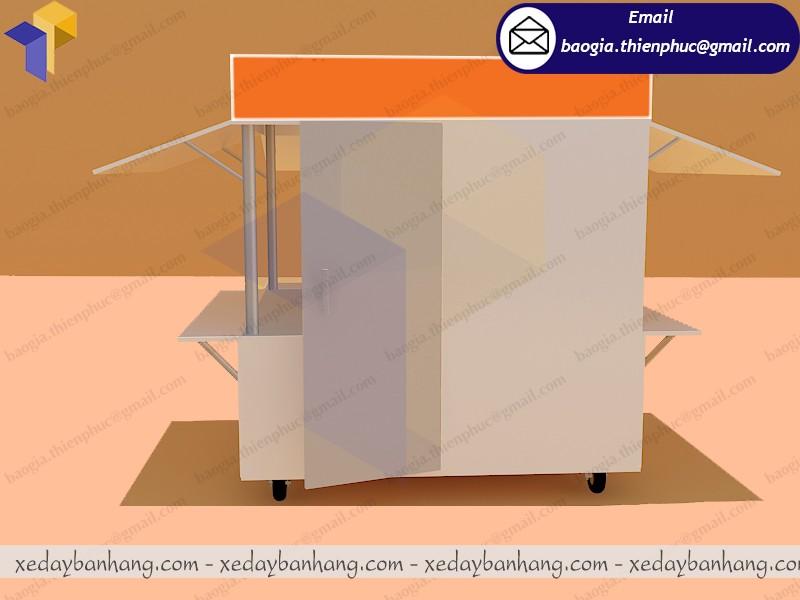 thiết kế kiosk bán thức ăn