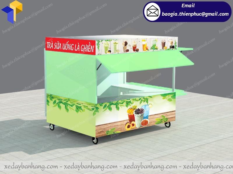 kiot bán trà sữa đẹp