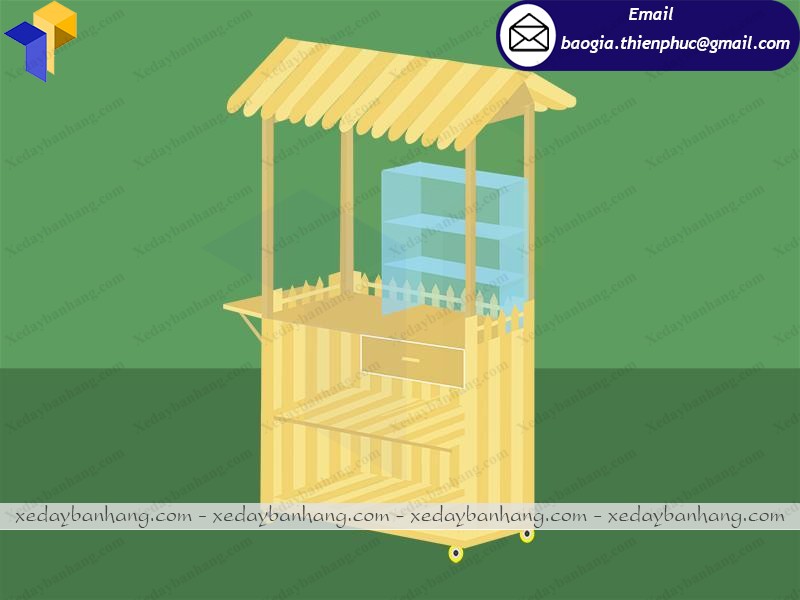 quầy gỗ bán nước giá rẻ